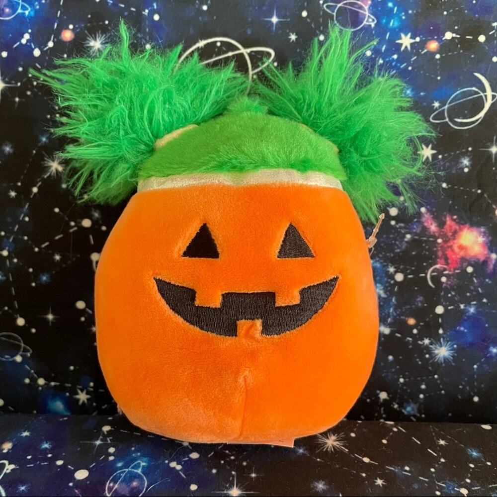 Squishmallows 4.5” Paige the Pumpkin Mini Halloween Stuffed Animal Plush Orange